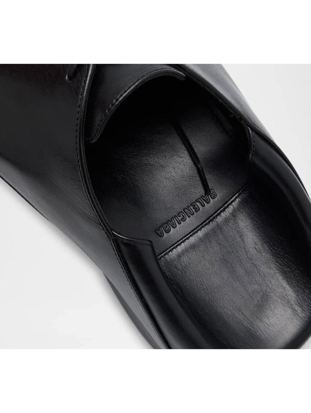 NIB $1,450 Balenciaga Opera Leather Runway Dress Shoe Size Slide 40/7 - Picture 8 of 16